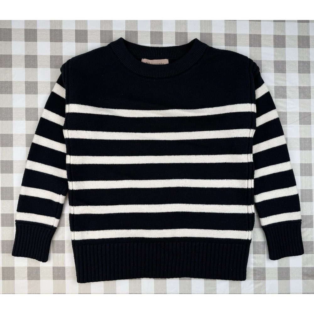 Philosophy Republic Clothing Striped Sweater XS Nautical Preppy Knit Top